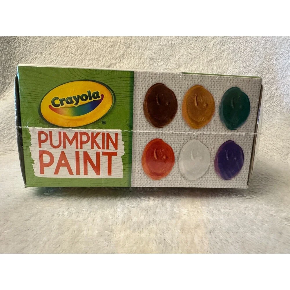 Crayola Pumpkin Multi Surface Acrylic Paint, Autumn Colors, 6 Piece Set